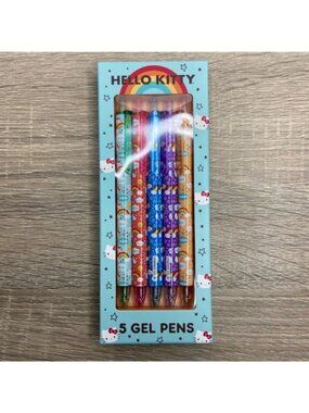 Hello Kitty 5 Gel Pens  NIB